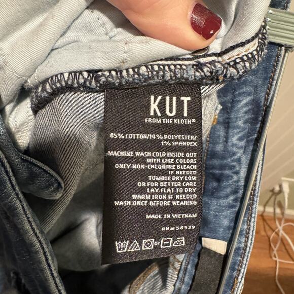 Kut From The Kloth Meg Fab Ab Wide Leg Size 12 Long - Picture 7 of 7